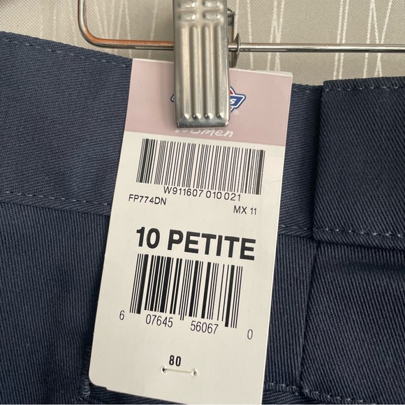 Dickies 774 Women’s Work Pants Navy Blue Size 10 Petite NEW - Picture 6 of 9